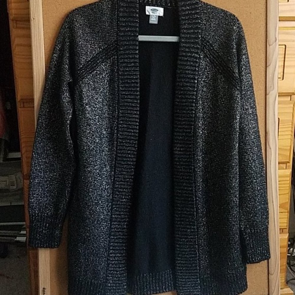 - Old navy black and silver cardigan xl/14